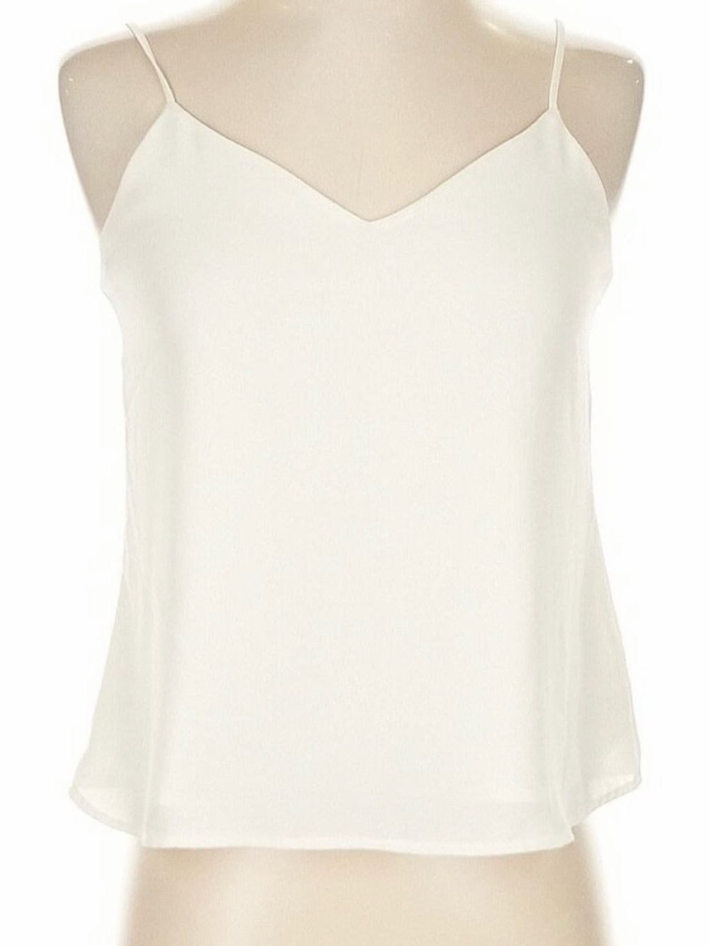 Banana Republic Ivory V-Neck Spaghetti Strap Cami size xs